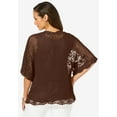 thumbnail image 4 of Jessica London Women's Plus Size Crochet Cardigan, 4 of 5