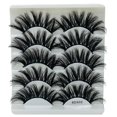 thumbnail image 1 of Pestañas naturales, pestañas postizas, pestañas cortas, pestañas postizas de visón tenues, 5 pares de pestañas postizas naturales, maquillaje natural, cejas postizas negras gruesas., 1 of 3