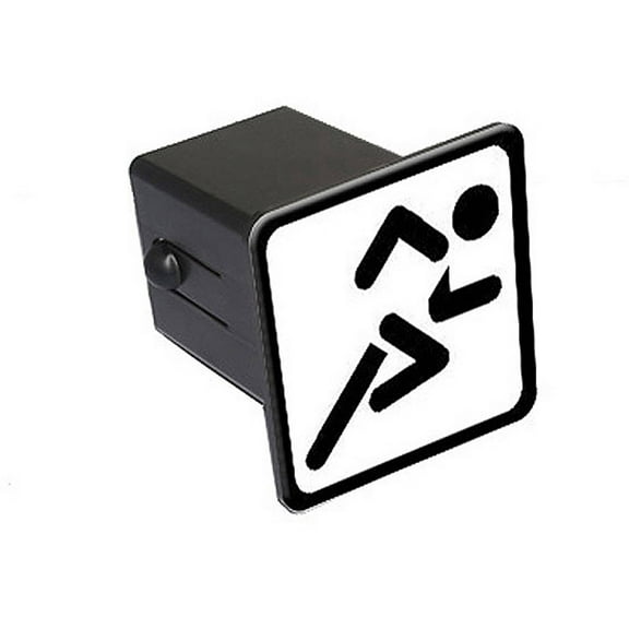 Run Running Jogging Sign Symbol 2" Tow Trailer Hitch Cover Plug Insert