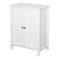 thumbnail image 2 of CRO Decor Bathroom Floor Storage Cabinet with Double Door Adjustable Shelf White, 2 of 9
