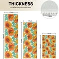 thumbnail image 4 of White Orange Sunflower Pattern Kitchen Rugs Sets Of 3,Kitchen Runner Rugs Non Skid Washable,Decorative Kitchen Floor Mats for Kitchen,Sink,Laundry,17"x30"+ 17"x47" + 17"x59", 4 of 6