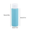 thumbnail image 3 of Btomtd 50ml Travel Dispenser Bottle Leak Proof Refillable Container with Flip Cap for Lotion Shampoo Portable Soap Dispenser, Blue, 3 of 6