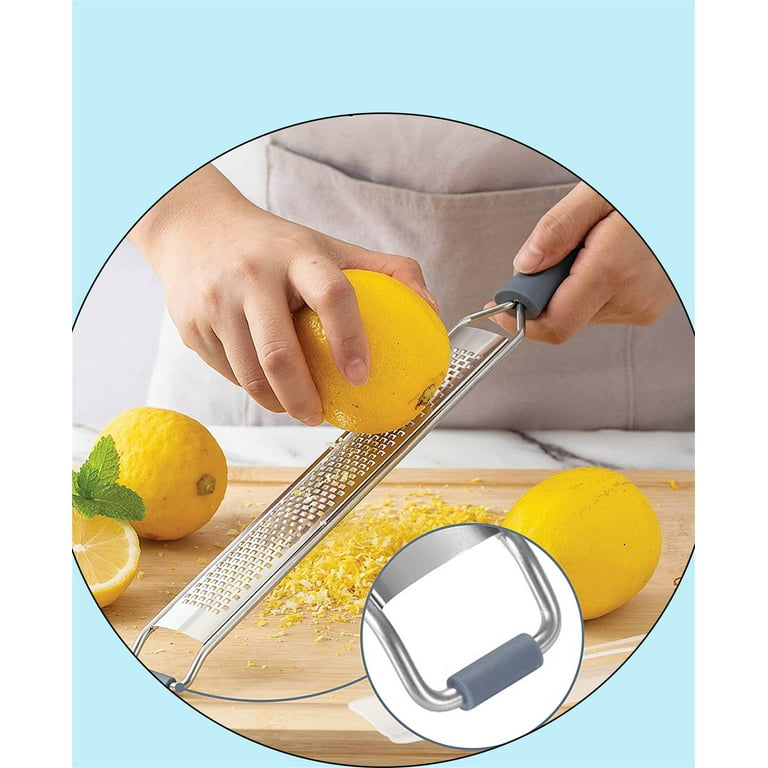 Lemon Zester & Cheese Grater with Handle 