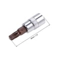 thumbnail image 2 of Uxcell 1/4" Drive x T30 Torx Bit Socket, S2 Steel Bits, CR-V Sockets 38mm Length (For Hand Use Only) 5 Pack, 2 of 5