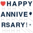 thumbnail image 2 of Vispronet Happy Anniversary Yard Signs with Stakes – Each Letter is 18in Tall – Made from Durable Coroplast - Weather-Resistant Signs and Steel Stakes (Navy Blue), 2 of 7