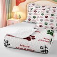 thumbnail image 4 of Manfei Vintage Rustic Christmas Twin Quilt Set,Merry Xmas Twin Coverlet Set,2 Pieces,1 Bedspread and 1 Pillowcase, 4 of 7