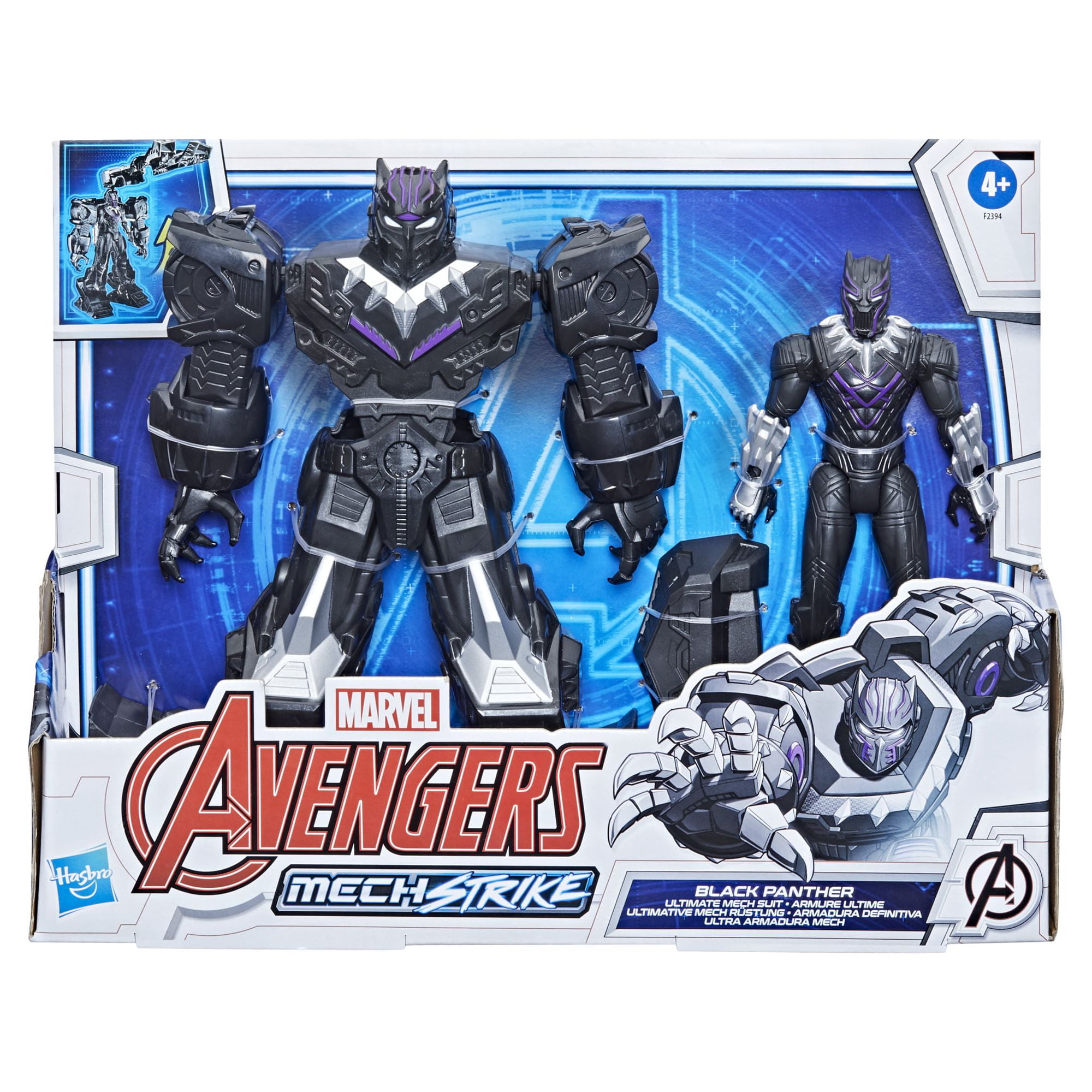 Marvel Avengers: Black Panther Mech Strike Action Figure Toy for