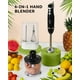thumbnail image 2 of Sangcon Batidora de inmersión 6 en 1 de mano, batidora de mano con picadora y base de almacenamiento de taza de mezcla de 34 oz, batidora de varilla ajustable de 2 velocidades, cuchillas de acero inox, 2 of 5