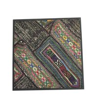 Mogul Banjara Indian Throw Pillow Cover Vintage Kutch Embroidered Tapestry Wall Hanging "18x18"