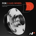 thumbnail image 6 of A-Premium Rear Wheel Hub & Bearing Assembly Compatible with Audi A4 2002-2007, 6 of 8