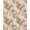 Brown Beige, Pattern 3, variant on ODIKA Botanical Stripe Border Rectangular Fronds Beige Frond Cream Playful Expressive Stain Resistant Thin Throw for Entryway, Kitchen, Laundry Room