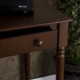 thumbnail image 2 of Southern Enterprises Parker 2-Drawer Writing Desk in Espresso, 2 of 9