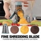 thumbnail image 3 of 3-in-1 Rotary Cheese Grater, Manual Vegetable Slicer and Nut Grinder, Stainless Steel Kitchen Shredder, 3 of 5