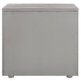 thumbnail image 4 of Safvaieh Couture Rosey Modern Wood and Metal Nightstand, Light Gray, 4 of 13