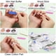 thumbnail image 3 of El kit de manicura desechable de 50 piezas incluye lima de uñas de grano 100/180, bastón de madera, almohadilla de algodón para limpieza de uñas para herramientas de diseño de uñas Azul + rosa, 3 of 6