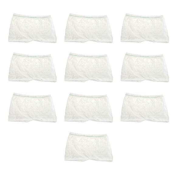 Pack of 10 Single Time Underwear for Women Breathable Mesh Boyshorts Briefs Panties for Postpartum and Hospital Recovery