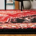 thumbnail image 4 of SAFAVIEH Vintage Hamadan Keighley Oriental Area Rug, Red/Black, 6'7" x 6'7" Square, 4 of 8