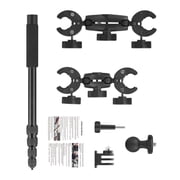 Camera Clamp With 360 Adjustable Arm And Double Ball Head Mount For Motorcycle Biking Action Camera Accessories