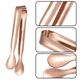 thumbnail image 3 of 12 pinzas de acero inoxidable para cubos de azúcar, pequeñas pinzas para hielo, oro rosa 304 Adepaton CPB-DE-WX750-3, 3 of 5