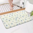 thumbnail image 4 of Pioneer Flower Floral Print Pattern Bathroom Rugs Mat, Non Slip Microfiber Bathroom Rug with Rubber Backing, Soft Mats for Bathroom Floor Tub Shower, 17"x30", 4 of 5