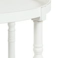 thumbnail image 3 of Kate and Laurel Table Basse Ronde à Gradins 29 x 29 x 21, Blanche, Traditionnelle Table de Salon à Deux Niveaux avec Rangement et Construction en Bois Résiliente, 3 of 8