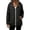 01-Black, variant on Women's Waterproof Sun Protection Hooded Jacket, Solid Color Drawstring Windbreaker for Outdoor Casual Wear, S-XXL