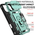 thumbnail image 4 of Allytechgroup Shockproof Hard Shell Rugged Cell Phone Case with Accessories Included for Apple iPhone 17 Pro, Green, 4 of 8