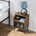 thumbnail image 2 of VECELO Javlergo Mid-Century Nightstand with Storage Cabinet, Set of 2, 2 of 9