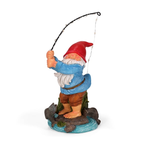 Solar Garden Statue Outdoor Lawn Yard Ornament Backyard Landscape Decor