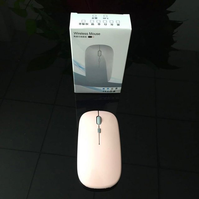 Ratón inalámbrico Bluetooth de modo dual, silencioso, 2,4 g, para tableta, portátil, oficina, estudiante, computadora, carga