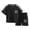 Black, variant on larppty Boys Clothes 2PCS Outfits Color Block T Shirt & Shorts Teen Boy Clothes Kids Summer Clothing Sets (7-8 Years,White)