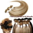 thumbnail image 5 of SEGO U Tip Hair Extensions Pre Bonded Fusion Hairpieces 100% Remy Human Hair U-tip Nail Tipped Keratin Glue Stick Microlink Blonde Hair Extension for Women 50 Strands, 5 of 10