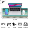 thumbnail image 5 of Long Mouse Pads for Desk,Blue and Orange Diamond Shaped Geometric Boho Desk Mats on Top Of Desks, Desk Mouse Pad Extra Large with 3mm Non-Slip Base and Stitched Edge for Gaming,Work,Home 31.5"x11.8", 5 of 5