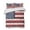 Red, variant on Quilts Twin XL Size, Vintage American Flag Soft Comforter Bedding Set for Bed, Country Wooden USA Flag Lightweight Quilted Bedspread with Pillow Cover(2 Pieces) for All Season, 68x98 Inch