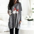 thumbnail image 2 of under 10.00 LYXSSBYX Christmas Dresses Women Plus Size Plus Size Women Long Sleeve Christmas Printed O-Neck Tops Tee T-Shirt Blouse, 2 of 4