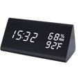 thumbnail image 1 of Reloj nocturno Reloj de escritorio de madera LED Reloj despertador de madera Luz nocturna Reloj moderno Mostrar hora Fecha Calendario Temperatura Humedad Brillo Ajustar reloj Oficina en el hogar Habitación para niños Kuroki Luz blanca Sailing Electrónica, 1 of 6