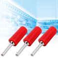 thumbnail image 4 of Octpeak Banana Male Plug,100Pcs Banana Plug Male Nickel Plated Brass Pin Straight for Inner Spring Panel J.10001 2mm,Straight Banana Audio Speaker Cable Plug, 4 of 8
