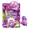 thumbnail image 4 of COKOC Peelable Gummies Variety Pack – 4 Fruit Flavors（Mango,Grape,Peach,Lychee) Fruit Candy Treats, 10.58oz(300g),Individually Wrapped, 4 of 6