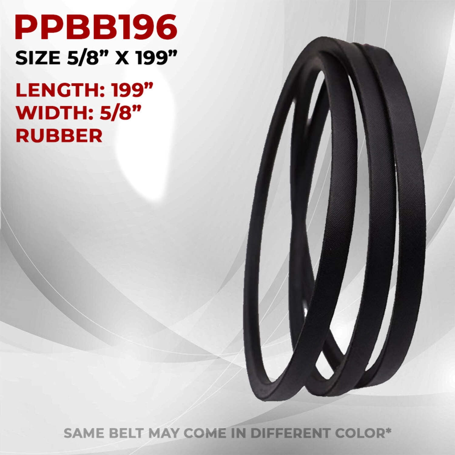 Proven Part 2PK Lawn Mower Belts 5/8" x 199" Fit Exmark 109-8073, 116-1985