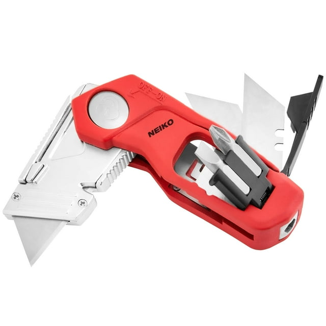 Navaja multiusos plegable NEIKO 00678A con pelacables y portabrocas