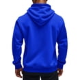 thumbnail image 4 of LNZGNM Men's Zip Up Hoodie Military Tactical Hoodies Big and Tall Fall Hoodie Casual Lightweight Hooded Sweatshirt Men Workout Athletic Outfits with Pockets, Blue 3XL, 4 of 9