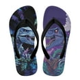thumbnail image 2 of POLERO Girls Classic Non Slip Beach Sandals Machine T-Rex Print Casual Flip Flop Surfer Boy Girl Size 12, 2 of 7
