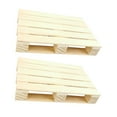 thumbnail image 5 of FUEENIRVA Modern Wood Base For Flowerpot Display 2Pcs 4.7x3.1x0.8in, 5 of 8