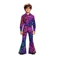 thumbnail image 3 of FYDUU Pants for Girls Sequin Flared Leggings Fashion Print Performance Dance Pants for Kids Bell-Bottoms Party Wear Versatile Pant 11-12 Years, 3 of 7