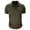 Army Green #010, variant on Men's Polo Shirts with 2 Pockets Short Sleeve Quick Dry Casual Sports Outdoor Golf Shirt for Men Basic T-Shirt Tops, 3XL