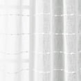 thumbnail image 4 of Lush Decor Farmhouse Textured Grommet Sheer Indoor/Outdoor Window Curtain Panel White Single 50x84, 4 of 6