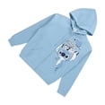 thumbnail image 5 of Disney Ladies Lilo and Stitch Sweatshirt, Multi Print Zip-Up Hoodie Light Blue - L, 5 of 7