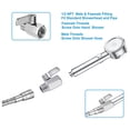 thumbnail image 6 of Shower Shut Valve, 304 Stainless Steel Mini Ball Valve NPT Thread(1/2Inch Male x 1/2Inch Female),1 Pack, 6 of 6