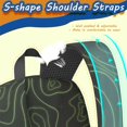 thumbnail image 4 of 17 Inch Lightweight Backpack,PVC Waterproof Oxford Fabric, Ergonomically Designed, with Large Capacity, Adventure Map Print, 4 of 5
