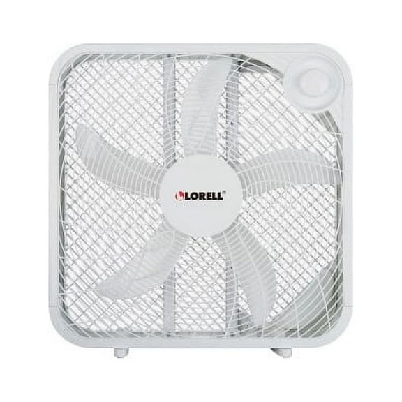 Lorell, LLR44575, 3-speed Box Fan, 1 Each, White